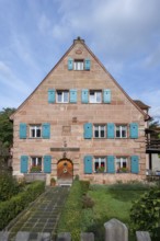 Former baker's house with arched portal, built around 1754, Ziegenstraße 27, Nuremberg-Mögeldorf,