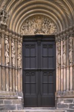 Prince's portal, main portal, Bamberg Cathedral of St Peter and St George, Bamberg, Upper