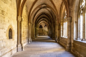 Cloister in Maulbronn Monastery, Maulbronn, Baden-Württemberg, Germany, Europe