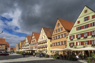 The old town centre in Dinkelsbühl, Middle Franconia, Bavaria, Germany, Europe