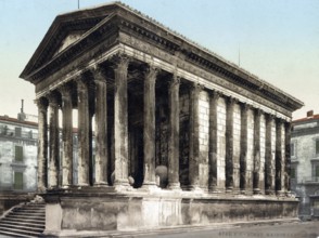 Maison Carree, Rectangular House, in Nimes, France, is one of the best preserved temples on the