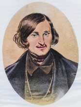 Nikolay Vasilyevich Gogol, 1809-1852, Russian writer, illustration from the book The Masterpiece