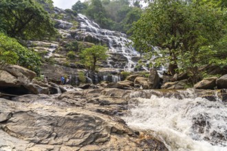 Mae Ya waterfall in Doi Inthanon National Park near Chom Thong, Chiang Mai, Thailand, Asia