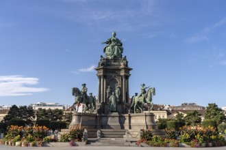 The Maria Theresa Monument on Maria Theresa Square in Vienna, Austria, Europe