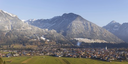 Oberstdorf, behind the Allgäu Alps, Allgaeu, Bavaria, Germany, Europe