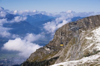 Nebelhornbahn, 828m, 2224m, Oberstdorf, Oberallgaeu, Bavaria, Germany, Europe