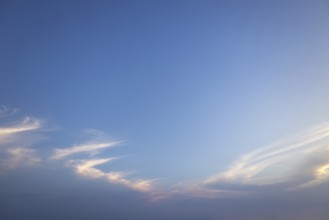 Dramatic sunset skies, cloudscape of rich color twilight sky. Sunset cloud background.