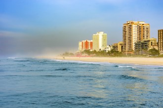 Sunrise on Barra da Tijuca beach seen from the breakwater pier in the city of Rio de Janeiro Rio de