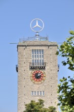 Station tower, main railway station in Stuttgart, Baden-Württemberg, Germany, Europe