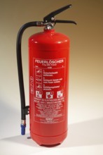 6kg portable fire extinguisher, powder extinguisher for household and commercial use with manometer