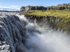 Waterfall Dettifoss, east side, Iceland, Europe