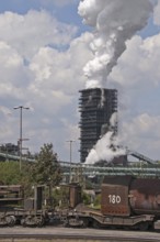 Southern wet quenching tower at Schwelgern coking plant, ThyssenKrupp Steel Hamborn site, Duisburg,