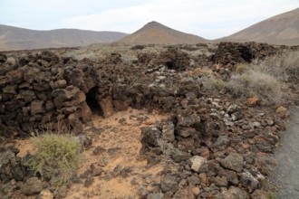 Ruins of pre-Spanish Mahos village, Poblado de la Atalayita, Pozo Negro, Fuerteventura, Canary