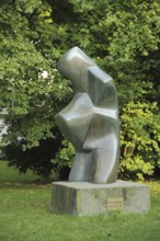 Sculpture Large Figuration by Georg von Kovats 1965, modern art, abstract art, bronze, Warmer Damm,