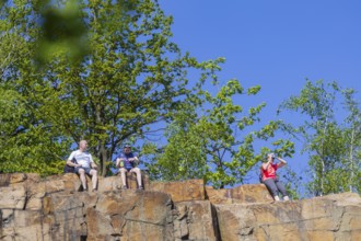 Firsten quarry in the Königshain mountains, Königshain, Saxony, Germany, Europe