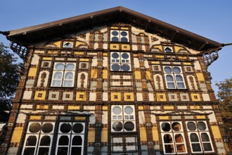 Junkerhaus, half-timbered house by Karl Junker, Lemgo, North Rhine-Westphalia, Germany, Europe