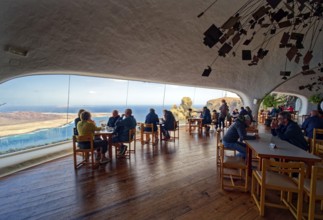 Mirador del Río viewpoint designed by the artist César Manrique, interior view, Lanzarote, Canary