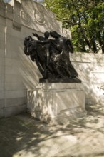 First world war memorial gift statue from Belgium, the Embankment, London