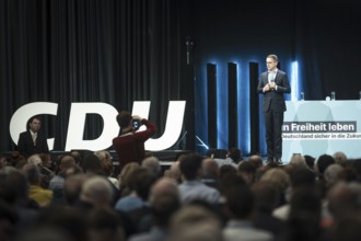 CDU Secretary General Carsten Linnemann attends the CDU policy convention in Cologne, 1 March 2024