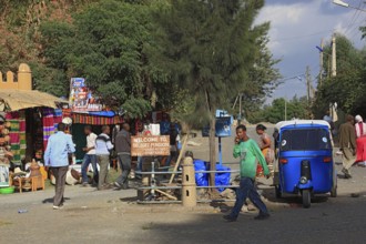 Amhara region, in the city centre of Gondar, Gonder, Ethiopia, Africa