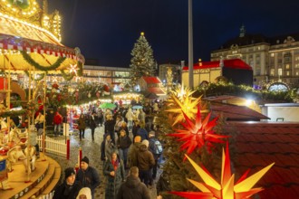 The Dresden Striezelmarkt is a Christmas market in Dresden. It has been held in Advent since 1434,