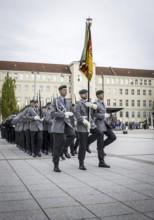 Guard battalion of the Bundeswehr during the final roll call at the Federal Ministry of Defence to