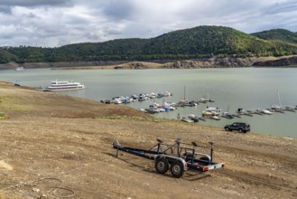 The Edersee, near Waldeck, the third largest reservoir in Germany, currently has only just under