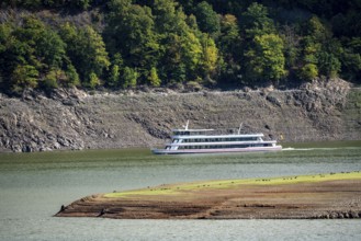 The Edersee, near Waldeck, the third largest reservoir in Germany, currently has only just under