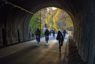 The Nordbahntrasse, a cycle path, footpath, on a former 22 KM long railway line, along the