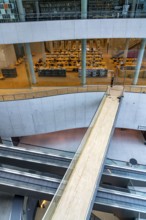 The Danish Royal Library, new building, the so-called Black Diamond, one of the reading rooms,