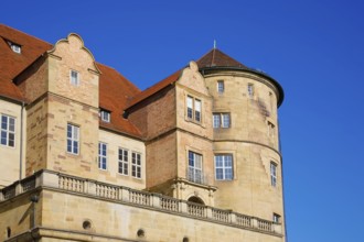 Old Palace Stuttgart from Karlsplatz, former moated palace, princely residence, 14th century seat