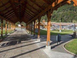 Central place in Villa o' Higgins, Patagonia, Chile, South America