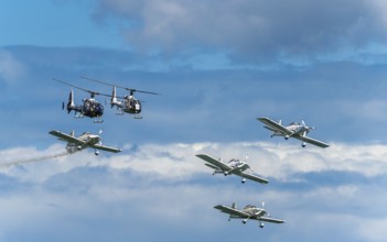 Team Raven and Gazelle Squadron, Formation Aerobatic Display Team, Airshow, England, United