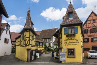 Medieval village and colourful half-timbered houses, Eguisheim, Plus beaux villages de France,