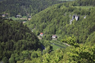 Landscape in Franconian Switzerland near Gößweinstein, district of Forchheim, Upper Franconia,