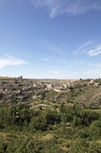 City view Sepulveda, Province of Segovia, Castile and Leon, Spain, Europe