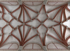 Vaults of St Mary's Church, built from 1260-70, St Mary's Churchyard, Wismar, Mecklenburg-Western