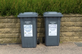 East Suffolk Council litter bins, Felixstowe, Suffolk, England, UK