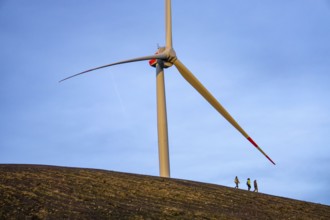 Wind turbine, by Enercon, on the Mottbruchhalde, in Gladbeck-Brauck, operated by the energy company