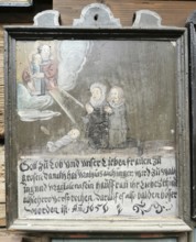 Votive pictures, votive tablets on the walls of the chapel of grace inside the church, pilgrimage