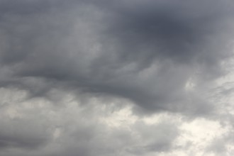 Gloomy storm clouds, North Rhine-Westphalia, Germany, Europe