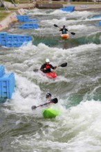 Oklahoma City, Oklahoma, Kayaking at Riversport, a center devoted to kayaking, rafting, and other