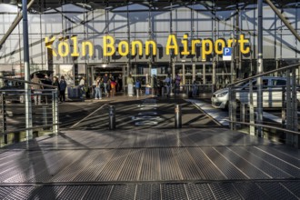 Entrance to Terminal 2 at Cologne-Bonn Airport, CGN, North Rhine-Westphalia, Germany, Europe