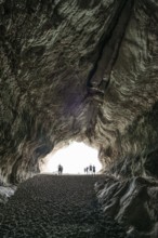 Cave and beach, Cala Luna, Gulf of Orosei National Park, Parco Nazionale del Gennargentu e del