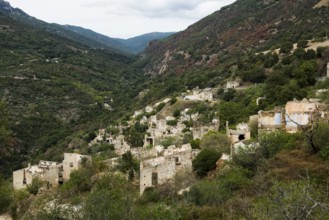 Village destroyed by a flood disaster, lost place, Gairo vecchio, Lanusei, Tortolì, Province of