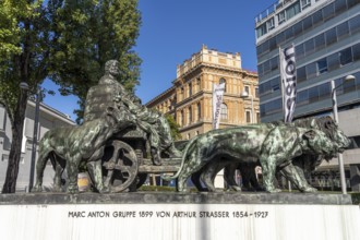 The Marc Anton Monument on Friedrichstrasse in Vienna, Austria, Europe