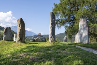 Stone circle on the Pfarrhügel, Seefeld, Tyrol, Austria, Europe