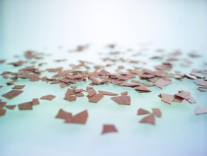 Chocolate chips as sprinkle decoration for decorating ice cream, cakes and muffins, studio photo