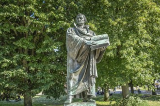 Statue of Martin Luther, Karl-Liebknecht-Straße, Mitte, Berlin, Germany, Europe