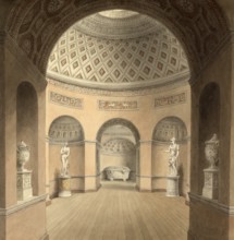 The Gallery at Newby Hall, the Seat of the Lord Grantham, a country house beside the River Ure in